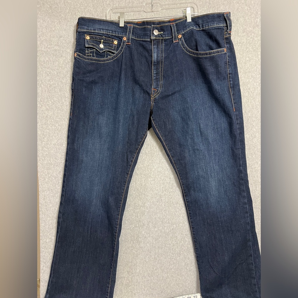 Men's Dark Blue Straight-Leg Jeans True Religion Ricky